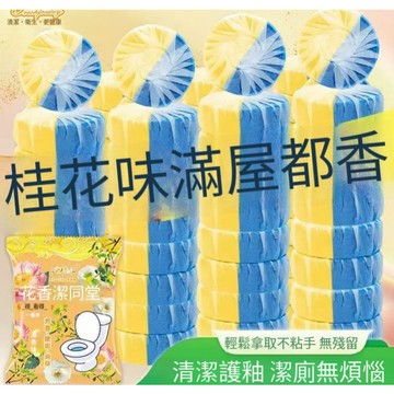 台灣24h🐑桂花香氛潔厠靈馬桶清潔劑藍泡泡潔厠寶厠所除臭清香去味強效除垢 CF1C