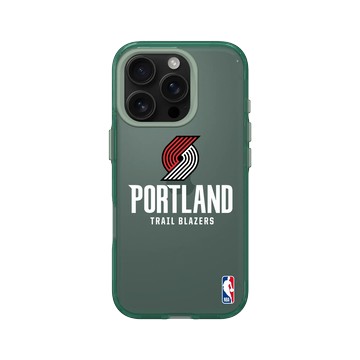 iPhone 16 Pro Clear 憂墨綠 - NBA - Logo-波特蘭拓荒者 Portland Trail Blazers - Light