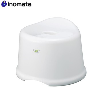 asdfkitty*日本 INOMATA 白色防滑小椅子 墊高椅 墊腳椅-浴室廚房都好用-正版商品