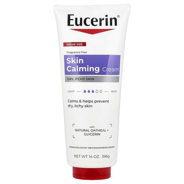 Eucerin, 舒緩身體乳，適用於乾燥瘙癢肌膚，無香型，14 盎司（396 克）