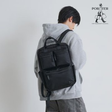 PORTER INTERNATIONAL - 高效整備LIBERAL後背包 - 黑