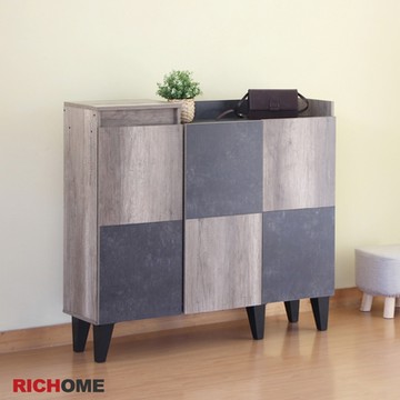 RICHOME 凱特琳三門鞋櫃W119.8 x D37.2 x H104.5 CM