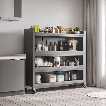 HappyLife 防塵碳鋼翻門櫃 加寬款 四層100公分 100×42×128m