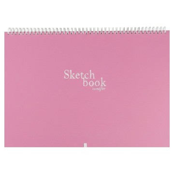 conifer 綠的事務 布面繪圖本 16K 27x20.5cm 綠光棉布裱紙板 空白圓畫畫紙 40張/1入  1本