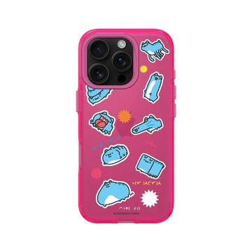 iPhone 16 Pro Clear 粉漾桃 - 貓貓蟲咖波 Bugcat Capoo - 奇怪咖波貼貼樂
