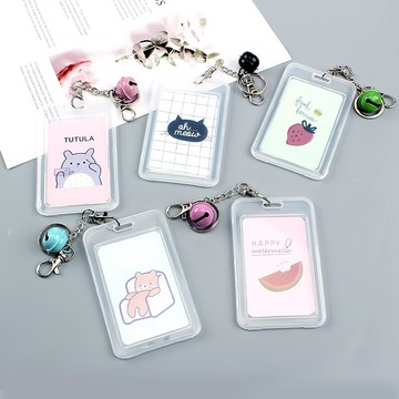 透明公交卡套保護套門禁 韓國學生鑰匙扣女創意交通 可愛飯卡硬款