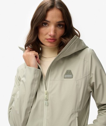 Superdry Women's Waterproof Jacket Green Size: 8