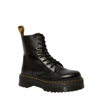 Dr. Martens 馬汀 Jadon 拋光光滑皮革厚底繫帶靴黑色男款