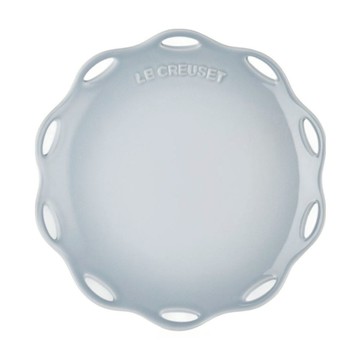 LE CREUSET 蕾絲花語系列 圓盤  1個  19 x 19 x 2.5cm  銀灰藍