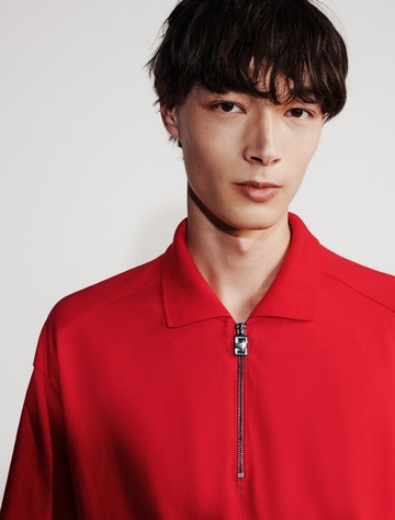 Calvin Klein 1/4 拉鏈開襟 Polo 衫