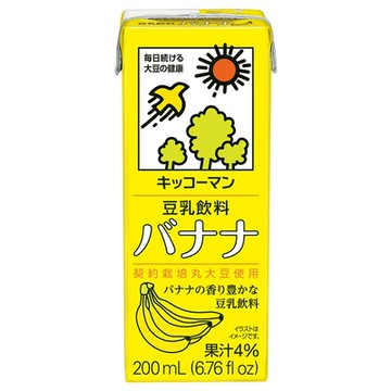龜甲萬豆乳-香蕉風味(200ml) 豆奶 豆漿