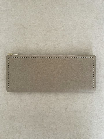 -紙皮革L型拉鍊長夾 /-*岩灰*26年新品*素食紙皮革