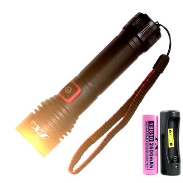 TX特林 XHP50黃光伸縮變焦手電筒(T-YW-P50)