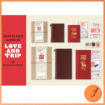 旅行者筆記本 LOVE AND TRIP 紅色系列 旅行者公司 TRAVELER'S COMPANY