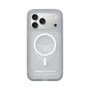 iPhone 17 Pro Max AirX 流變灰 - Valentine's Day Collection - 愛的方程式：同心愛（白）