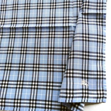 Burberry 復古手帕 口袋巾 藍色 18.5 x 18.5 英吋