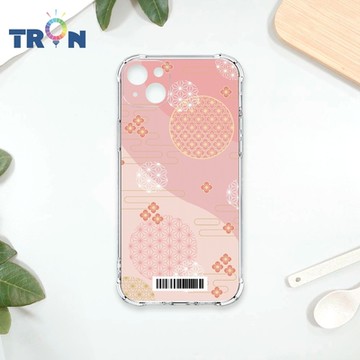 TRON IPhone 14 PLUS 日系和風圓點散花系列 四角防摔載具殼 軟殼 手機殼