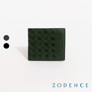 ZODENCE CRAFTZEAL進口真皮中性編織8卡短夾