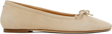 aeyde 米色 Delfina Suede 芭蕾鞋