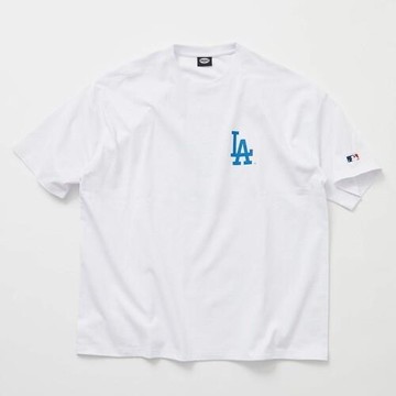 FS、大聯盟達摩系列25新款球隊LOGO不倒翁圖案印花寬松短袖T恤