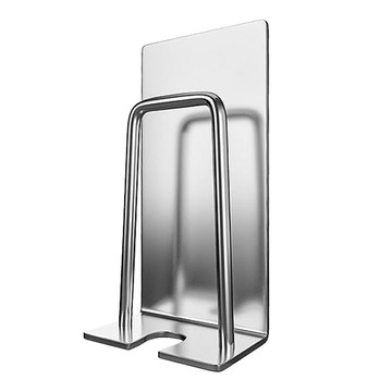 名仕 牙刷杯置物架 CHA109 壁掛式免打孔  不鏽鋼 銀色  1個