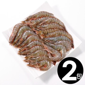 【華得水產】瓜地馬拉特大白蝦2盒(800g土10% 約10-15尾/盒/冰15%)