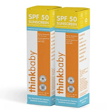 [COSCO代購6] D117096 Thinkbaby 新寶貝純物理防曬霜 SPF 50 89毫升 X 2入