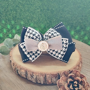 千鳥格香蕉夾彈簧夾- 貴族