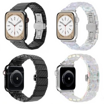 高級簡約 棱形小蠻腰 三株式錶帶 適用 Apple Watch S11 10 9 8 SE3 蘋果 46mm 49mm