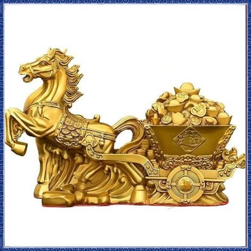 🙏大甲镇澜宫過爐 開光🔥5月初更新-全鎏金工藝品馬上髮財有錢生肖馬開運招財辦公室家居唐馬裝飾擺件 免運 熱銷 師傅推