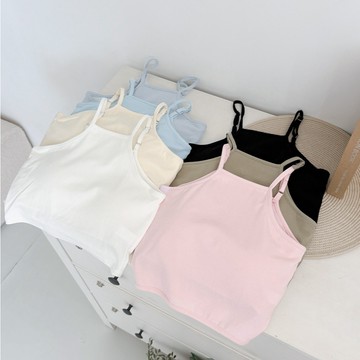 現貨~穿搭寶藏💟細肩可調削肩短版BRATOP背心【ST508061】DesireShop