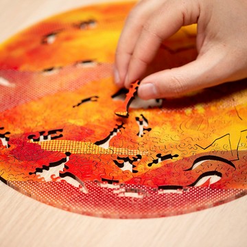 星球系列木質複合拼圖(日&月&地球)