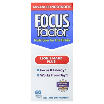 Focus Factor, 猴頭菇+，60 粒素食膠囊