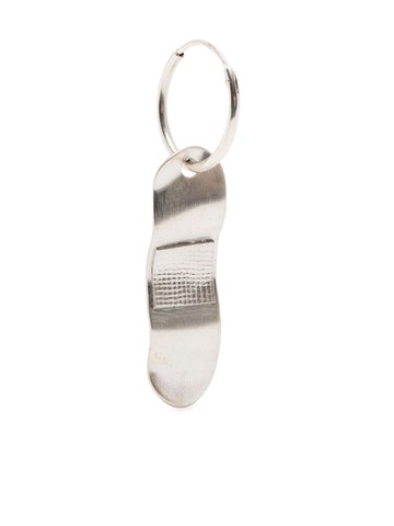 Henrik Vibskov - x Vibe Harsløf bandaid-charm hoop earring - unisex - Recycled Sterling Silver - One Size