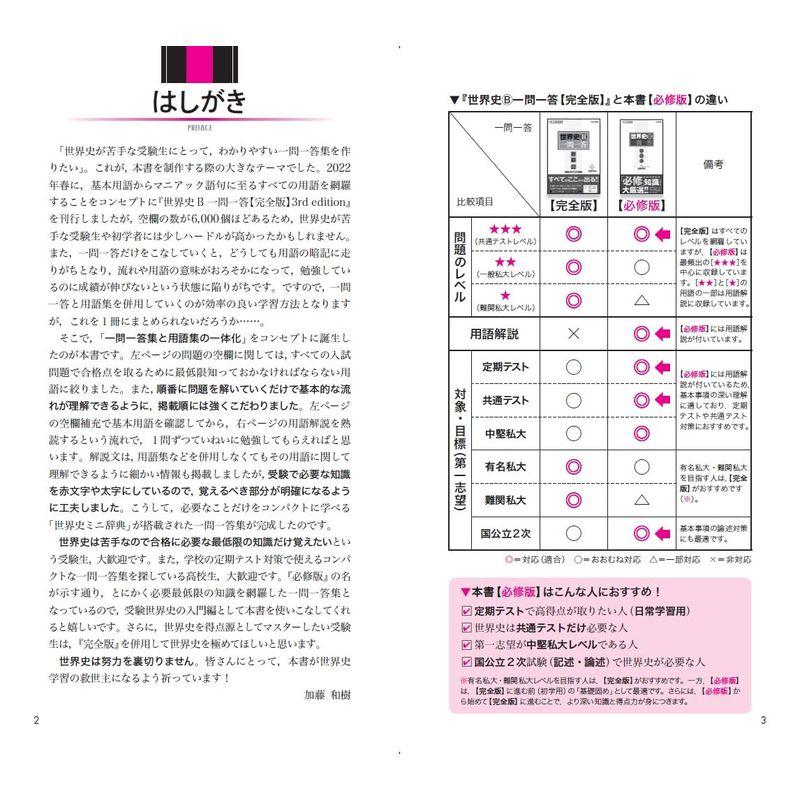 世界史B一問一答必修版