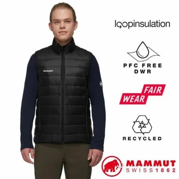 【MAMMUT 長毛象】男 Crag IN Vest 保暖化纖填充立領背心.拉鍊開襟/1013-03450-0001 黑