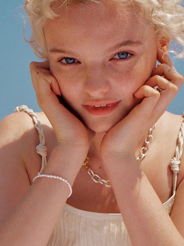 Sterling Pearl Pendant Bracelet (925 Silver)