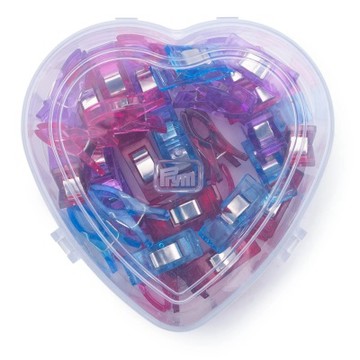 【德國Prym】Love心型盒裝強力布夾 2.6cm(40入)