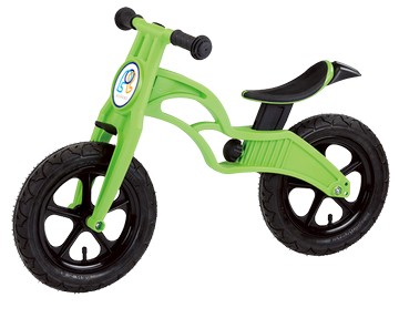 POP BIKE 普派氣胎滑步車 兒童滑步車/平衡車/學步車(綠)