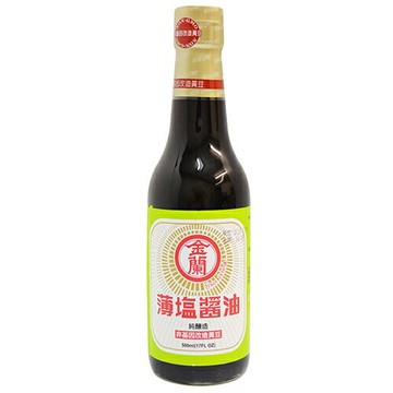 金蘭 薄鹽醬油(500ml/瓶) [大買家]