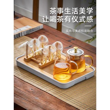 茶具套裝辦公室會客高端茶道茶杯泡花茶喝下午茶日式輕奢茶壺茶盤