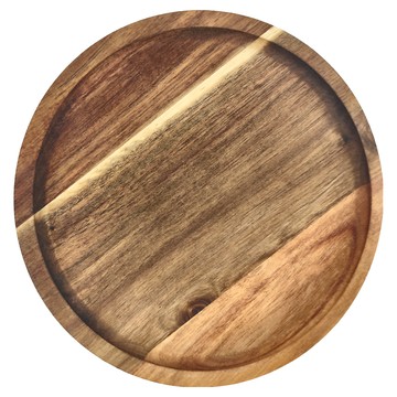 日式餐具 相思木圓盤 實木托盤  20cm 180g  原木色  1個