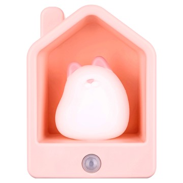 半島良品 窩窩居貓咪兔兔小夜燈 USB供電  貓咪 + 粉色