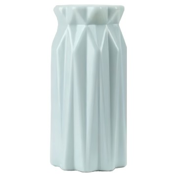 北歐簡約菱形花瓶 - 塑膠 粉色/白色/綠色  8.5 x 17cm