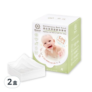 Roaze 柔仕 多用途紗布澡巾  50張  2盒