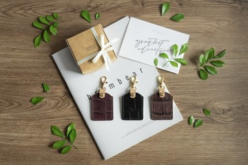 Airtag 感應鑰匙皮套 門禁感應磁扣套 祝願御守丨七夕情人節禮物