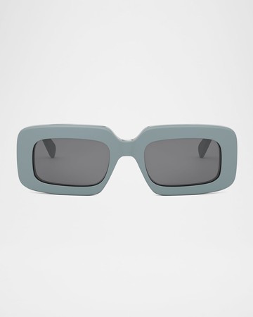 Men's Triomphe Acetate Rectangle Sunglasses