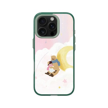 iPhone 16 Pro Clear 憂墨綠 - 咻咻熊 XiuXiubear - 做一個好夢