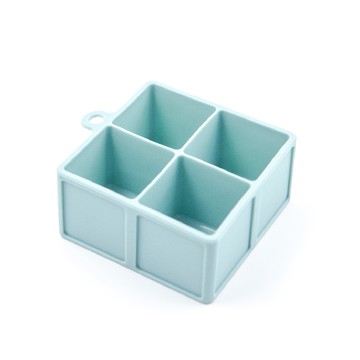 食品級矽膠冰塊盒(4格)按壓式冰塊盒 冰塊盒 冰盒 製冰盒 矽膠冰塊盒 製冰塊 製冰盒模具