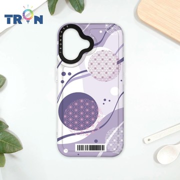 TRON iPhone 16 日系和風圓點水球系列 防摔太空載具殼 透白 軟硬 手機殼